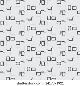 Halftone monochrome texture background. Abstract vintage black and white vector illustration Texture