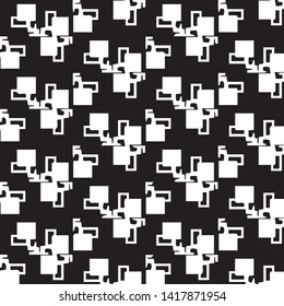 Halftone monochrome texture background. Abstract vintage black and white vector illustration Texture