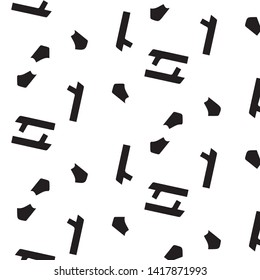 Halftone monochrome texture background. Abstract vintage black and white vector illustration Texture