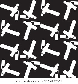 Halftone monochrome texture background. Abstract vintage black and white vector illustration Texture