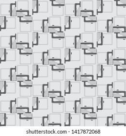 Halftone monochrome texture background. Abstract vintage black and white vector illustration Texture