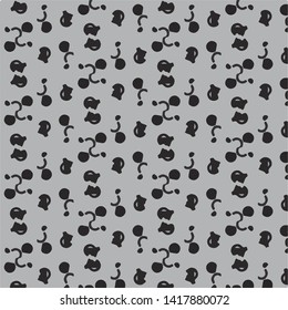 Halftone monochrome texture background. Abstract vintage black and white vector illustration Texture
