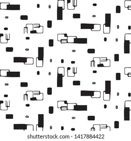 Halftone monochrome texture background. Abstract vintage black and white vector illustration Texture