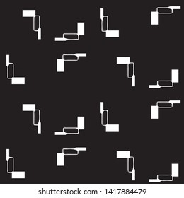 Halftone monochrome texture background. Abstract vintage black and white vector illustration Texture