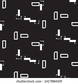 Halftone monochrome texture background. Abstract vintage black and white vector illustration Texture
