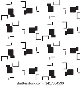 Halftone monochrome texture background. Abstract vintage black and white vector illustration Texture