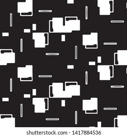 Halftone monochrome texture background. Abstract vintage black and white vector illustration Texture