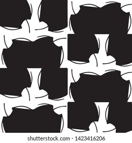 Halftone monochrome texture background. Abstract vintage black and white vector illustration Texture