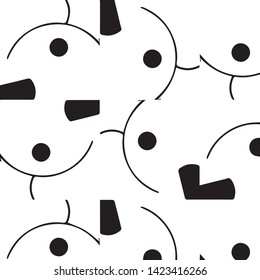 Halftone monochrome texture background. Abstract vintage black and white vector illustration Texture