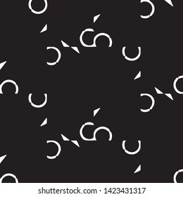 Halftone monochrome texture background. Abstract vintage black and white vector illustration Texture