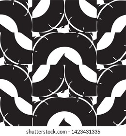 Halftone monochrome texture background. Abstract vintage black and white vector illustration Texture