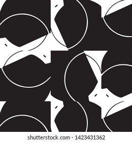 Halftone monochrome texture background. Abstract vintage black and white vector illustration Texture