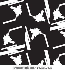 Halftone monochrome texture background. Abstract vintage black and white vector illustration Texture