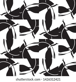 Halftone monochrome texture background. Abstract vintage black and white vector illustration Texture