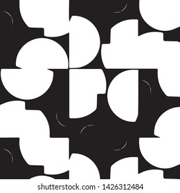 Halftone monochrome texture background. Abstract vintage black and white vector illustration Texture