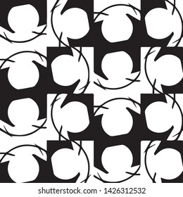 Halftone monochrome texture background. Abstract vintage black and white vector illustration Texture