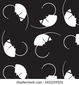 Halftone monochrome texture background. Abstract vintage black and white vector illustration Texture