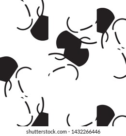 Halftone monochrome texture background. Abstract vintage black and white vector illustration Texture