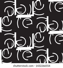 Halftone monochrome texture background. Abstract vintage black and white vector illustration Texture