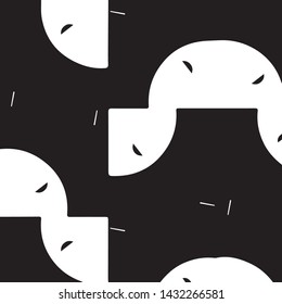 Halftone monochrome texture background. Abstract vintage black and white vector illustration Texture
