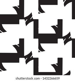 Halftone monochrome texture background. Abstract vintage black and white vector illustration Texture