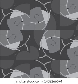 Halftone monochrome texture background. Abstract vintage black and white vector illustration Texture