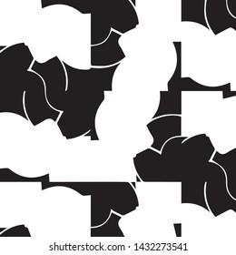 Halftone monochrome texture background. Abstract vintage black and white vector illustration Texture
