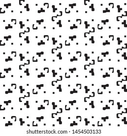 Halftone monochrome texture background. Abstract vintage black and white vector illustration Texture