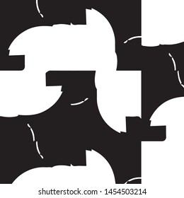 Halftone monochrome texture background. Abstract vintage black and white vector illustration Texture