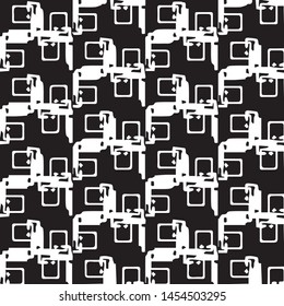 Halftone monochrome texture background. Abstract vintage black and white vector illustration Texture