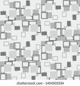 Halftone monochrome texture background. Abstract vintage black and white vector illustration Texture