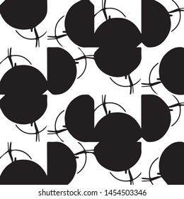 Halftone monochrome texture background. Abstract vintage black and white vector illustration Texture