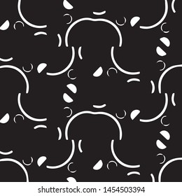 Halftone monochrome texture background. Abstract vintage black and white vector illustration Texture