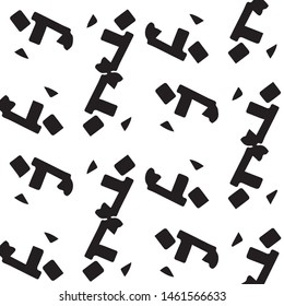 Halftone monochrome texture background. Abstract vintage black and white vector illustration Texture