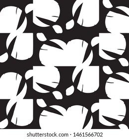 Halftone monochrome texture background. Abstract vintage black and white vector illustration Texture