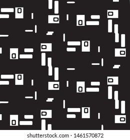 Halftone monochrome texture background. Abstract vintage black and white vector illustration Texture