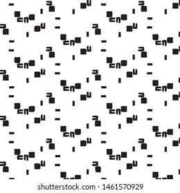Halftone monochrome texture background. Abstract vintage black and white vector illustration Texture