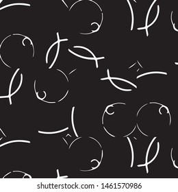 Halftone monochrome texture background. Abstract vintage black and white vector illustration Texture