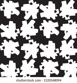 Halftone monochrome texture background. Abstract vintage black and white vector illustration Texture