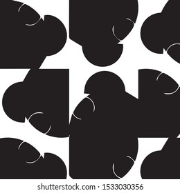 Halftone monochrome texture background. Abstract vintage black and white vector illustration Texture