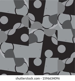 Halftone monochrome texture background. Abstract vintage black and white vector illustration Texture