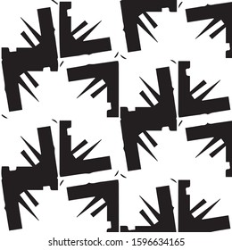 Halftone monochrome texture background. Abstract vintage black and white vector illustration Texture
