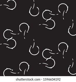 Halftone monochrome texture background. Abstract vintage black and white vector illustration Texture