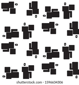 Halftone monochrome texture background. Abstract vintage black and white vector illustration Texture
