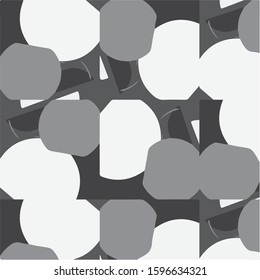 Halftone monochrome texture background. Abstract vintage black and white vector illustration Texture