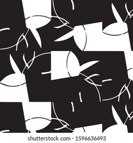 Halftone monochrome texture background. Abstract vintage black and white vector illustration Texture
