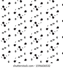 Halftone monochrome texture background. Abstract vintage black and white vector illustration Texture