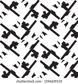 Halftone monochrome texture background. Abstract vintage black and white vector illustration Texture