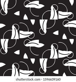 Halftone monochrome texture background. Abstract vintage black and white vector illustration Texture
