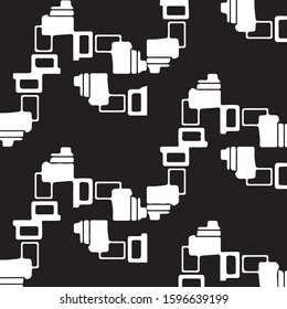 Halftone monochrome texture background. Abstract vintage black and white vector illustration Texture